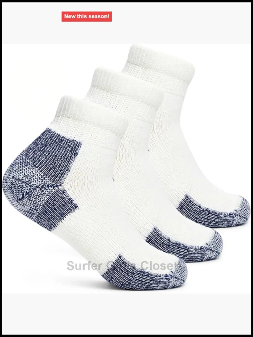 Running Mini-Crew Socks 3-Pack Moisture Wicking Cushioned